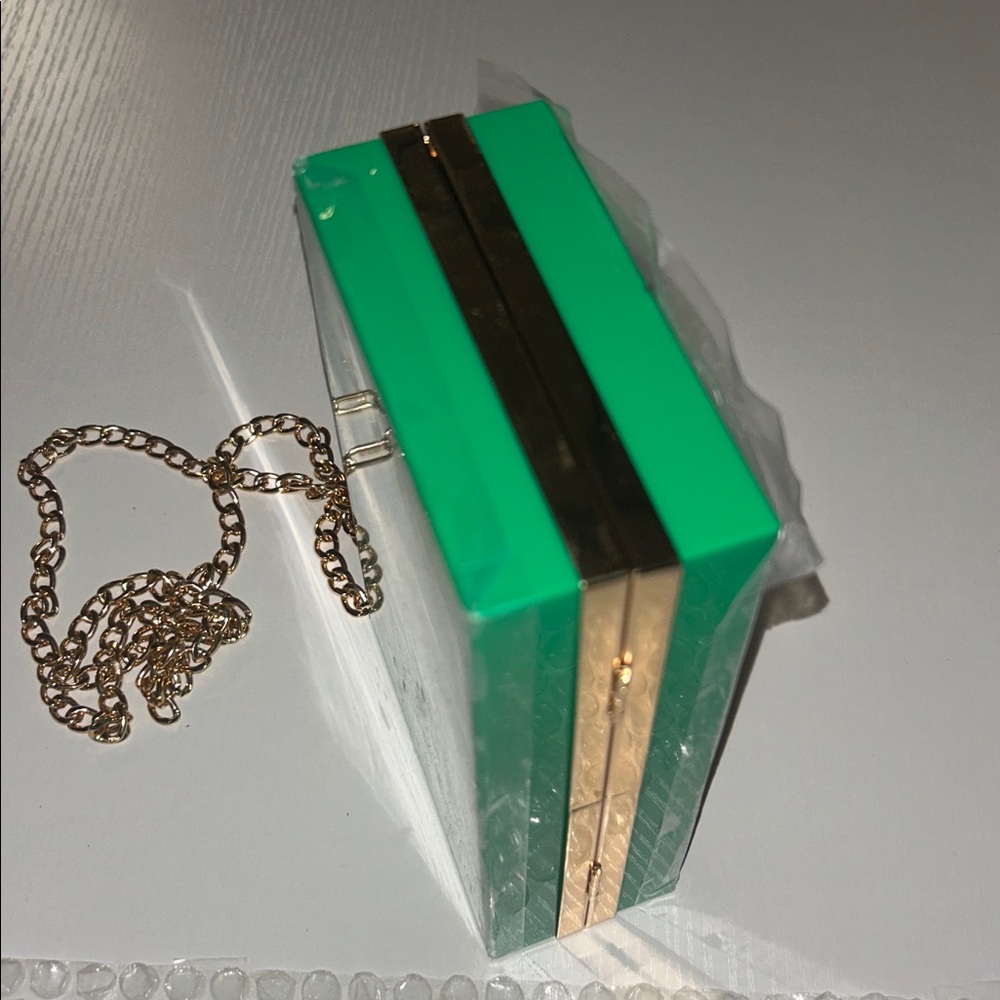 Green evil Eye Design Clutch Bag - Picture 6 of 7